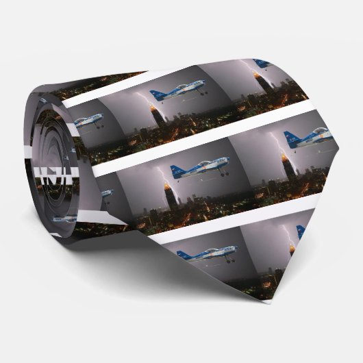 稲妻の曲技飛行の飛行機 ネクタイ (ロール)