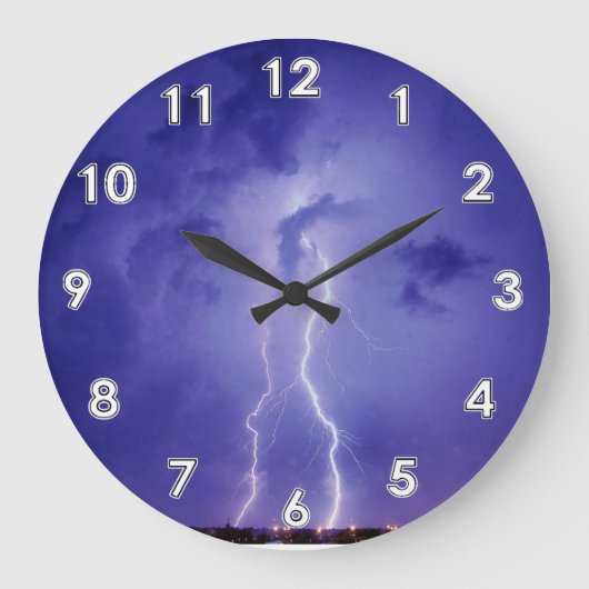 稲妻の柱時計 ラージ壁時計 (正面)