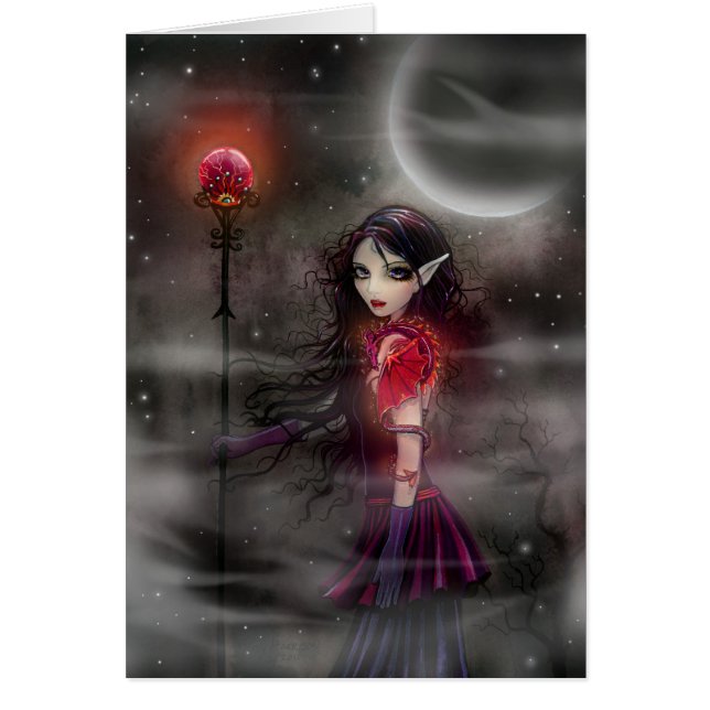 稲妻の石の妖精ドラゴンカード (正面)