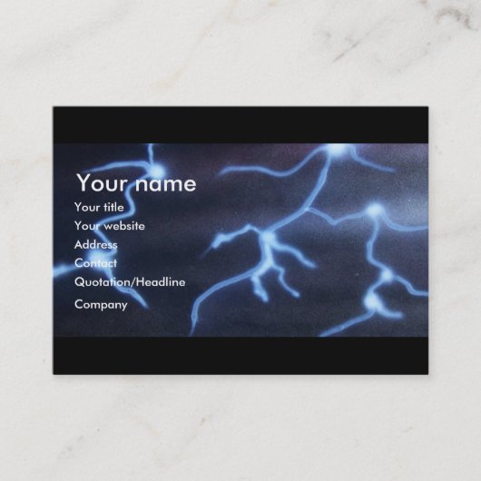 稲妻の絵画 名刺 (正面)