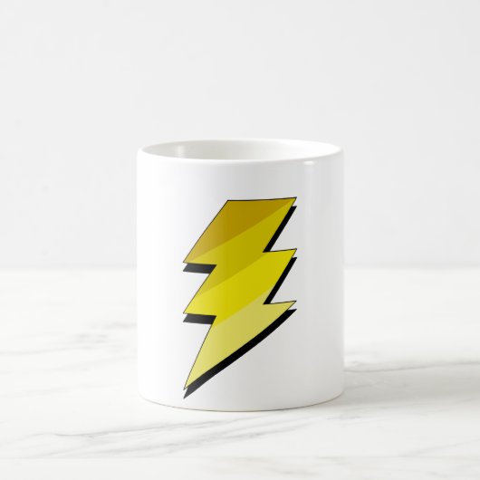 稲妻の落雷 コーヒーマグカップ (中央)