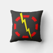 稲妻の記号のプラシ天の装飾用クッション クッション (裏面)