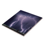 稲妻はユタ州ソルトレイクバレーを越えている。 タイル (側面)