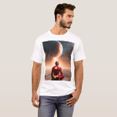 稲妻を呼ぶスーパーヒーローTシャツ – 落雷 Tシャツ (正面フル)