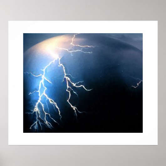 稲妻を横切って ポスター (正面)