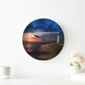 稲妻を灯台に。 ラージ壁時計 (ホーム)