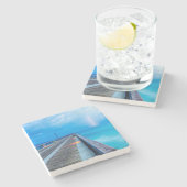 稲妻アットナバラビーチピア ストーンコースター (横)