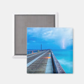 稲妻アットナバラビーチピア マグネット (正面/裏面)