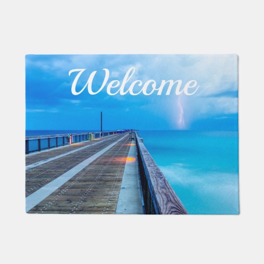 稲妻アットナバラビーチピアDoormat ドアマット (正面)