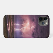 稲妻アットノートブックビーチ Case-Mate iPhoneケース (裏面(横))