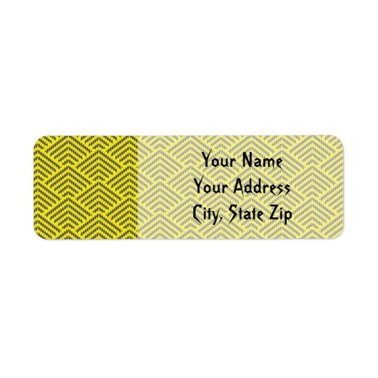 稲妻アーチ差出人住所ラベル ラベル (正面)