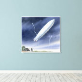 稲妻イラストレーション キャンバスプリント (インサイチュ (ウッドフロア))