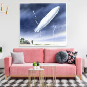 稲妻イラストレーション キャンバスプリント (インサイチュ (リビング))