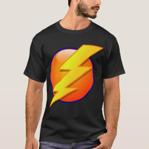稲妻エネルギーベクトルクリップアート Tシャツ