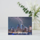 稲妻オーバーニューヨークシティハガキ ポストカード (スタンド正面)
