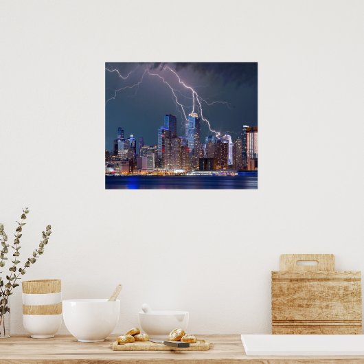 稲妻オーバーニューヨークシティ ポスター (キッチン)