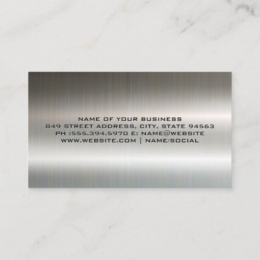 稲妻ギアロゴ | 電気技師 名刺 (裏面)