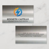 稲妻ギアロゴ | 電気技師 名刺 (正面/裏面)