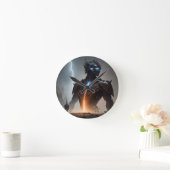 稲妻サイボーグウォリアー ラウンド壁時計 (ホーム)