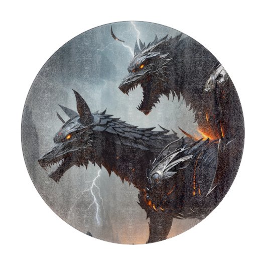 稲妻サイボーグウォルフ カッティングボード (正面)