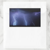 稲妻ストライキ3 長方形シール (バッグ)