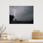 稲妻ストライキ – ファインアート撮影プリント ポスター (キッチン)