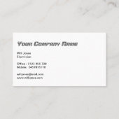 稲妻ストライキ – 名刺 (裏面)