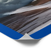 稲妻ストライクウェーブビーチ風景 ポスター (角)