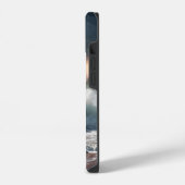 稲妻ストライクウェーブビーチ風景 iPhoneケース (左側面)