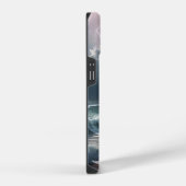稲妻ストライクウェーブビーチ風景 iPhoneケース (右側面)