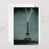 稲妻ストライクエッフェルタワー， 1902 ポストカード (正面/裏面)
