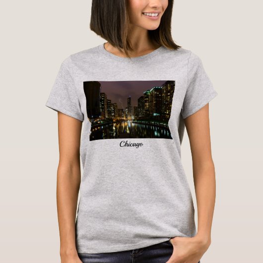 稲妻ストライクオーバーChicago River T-Shirt Tシャツ (正面)