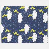 稲妻ストライクサンダーストーム フリースブランケット (正面(横))