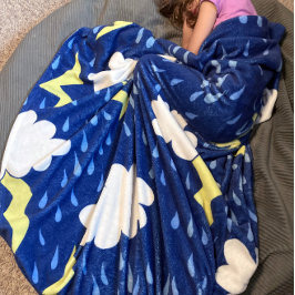 稲妻ストライクサンダーストーム フリースブランケット