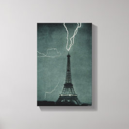 稲妻ストライクザエッフェルタワー キャンバスプリント