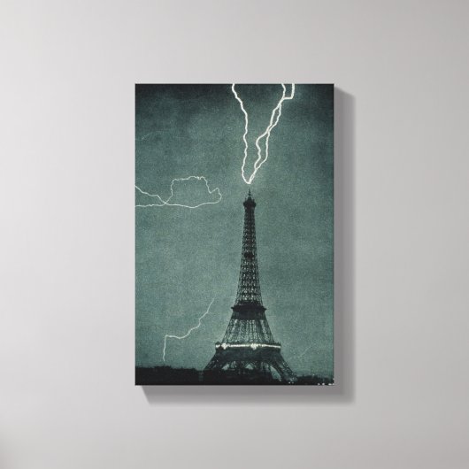 稲妻ストライクザエッフェルタワー キャンバスプリント (正面)