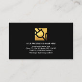 稲妻ストームストライク金ゴールドバルブホーム電気技師 名刺 (裏面)