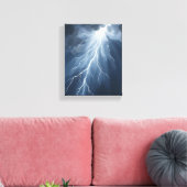 稲妻スト | Stormy Sky Waterカラー キャンバスプリント (インサイチュ (リビング))