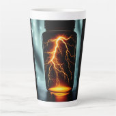 稲妻デジタルボトル カフェラテマグ (正面)