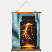 稲妻デジタルボトル 吊り下げ型タペストリー (正面)