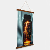 稲妻デジタルボトル 吊り下げ型タペストリー (傾斜あり)