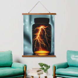 稲妻デジタルボトル 吊り下げ型タペストリー