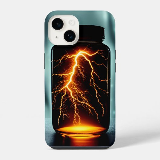 稲妻デジタルボトル iPhoneケース (裏面)