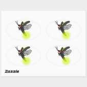 稲妻バグフライト2点灯 楕円形シール (シート)