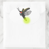 稲妻バグフライト2点灯 楕円形シール (バッグ)