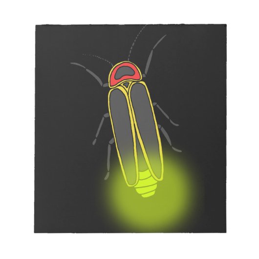 稲妻バグ点灯 ノートパッド (正面)
