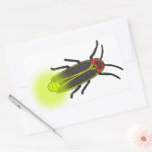 稲妻バグ点灯 長方形シール (封筒)