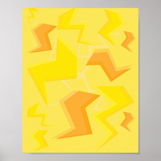 稲妻パターン ポスター (正面)