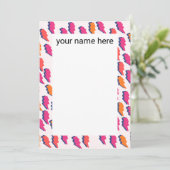 稲妻パーソナライズされたボルトノート サンキューカード (スタンド正面)