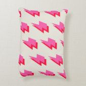 稲妻ピンク赤背景Y2Kパターン アクセントクッション (裏面(縦))